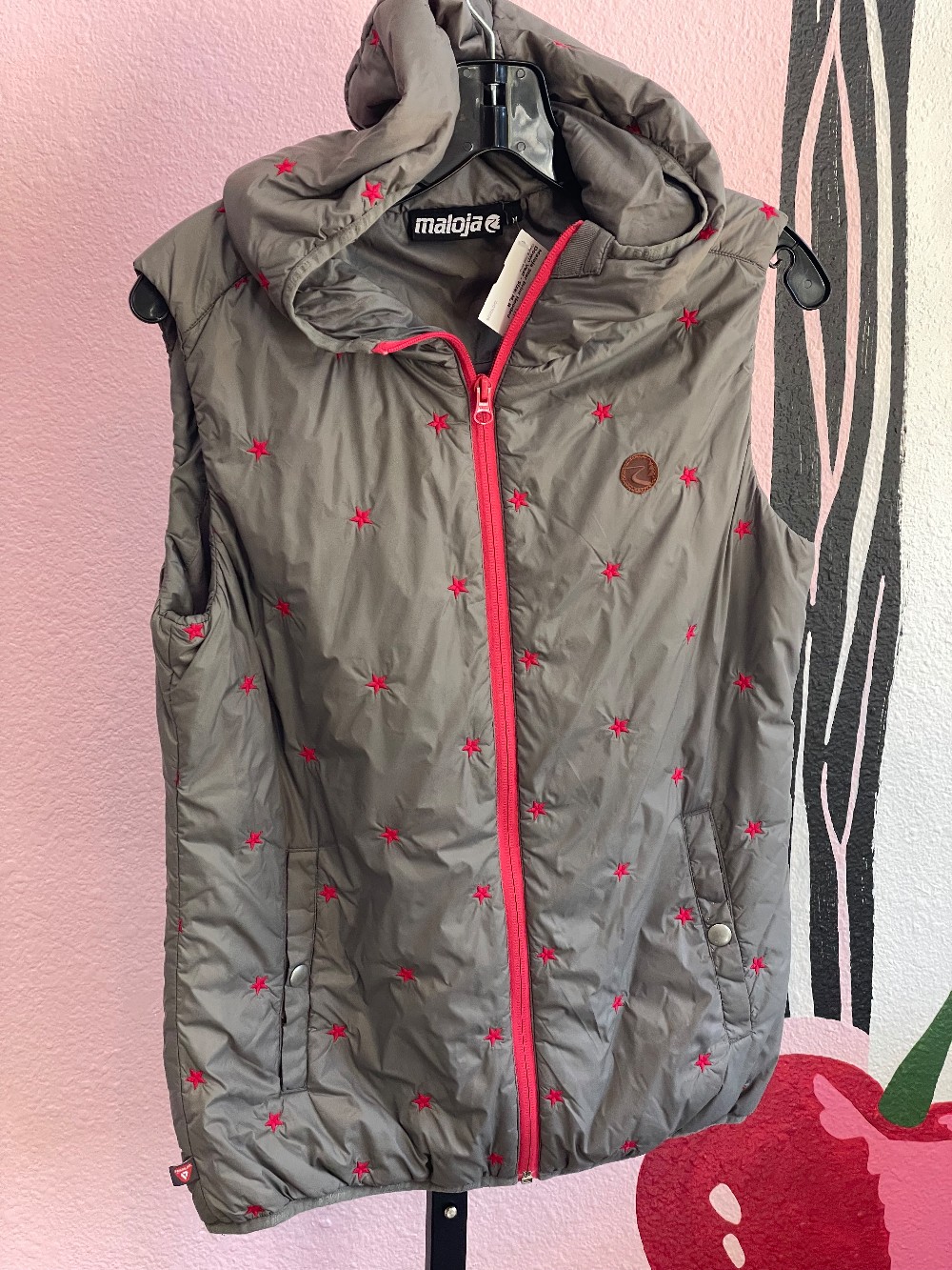 Maloja Star Print Hooded Down Vest