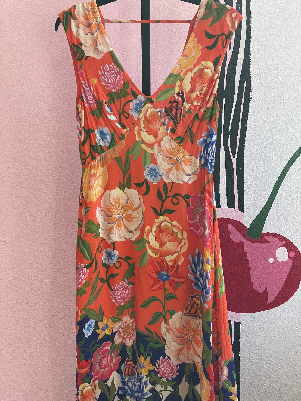 by Anthropologie Bright Floral Midi Dress