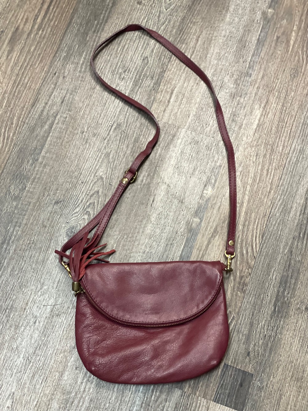 Borse in Pelle Leather Foldover Crossbody
