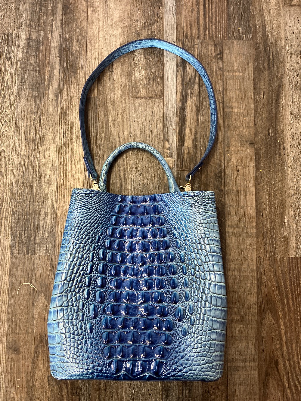 Brahmin Amelia Croc-Embossed Handbag