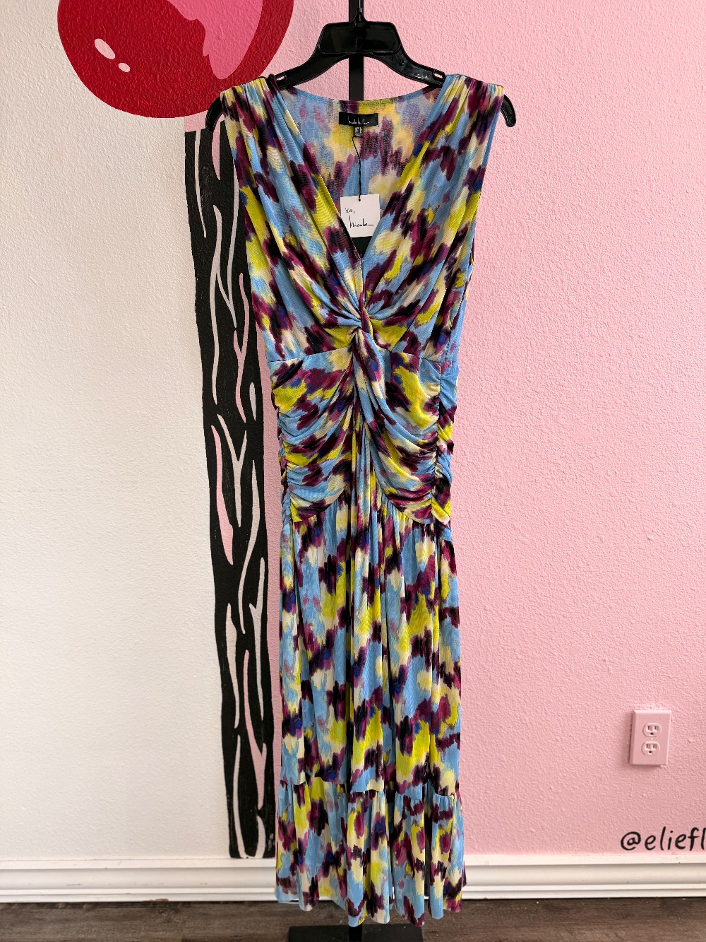 Nicole Miller Sleeveless Maxi Dress