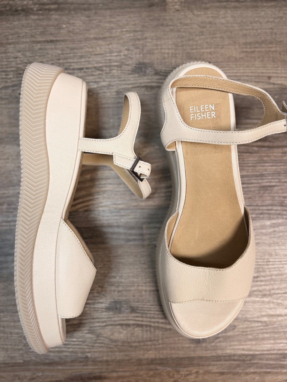 Eileen Fisher Platform Ankle Strap Sandal