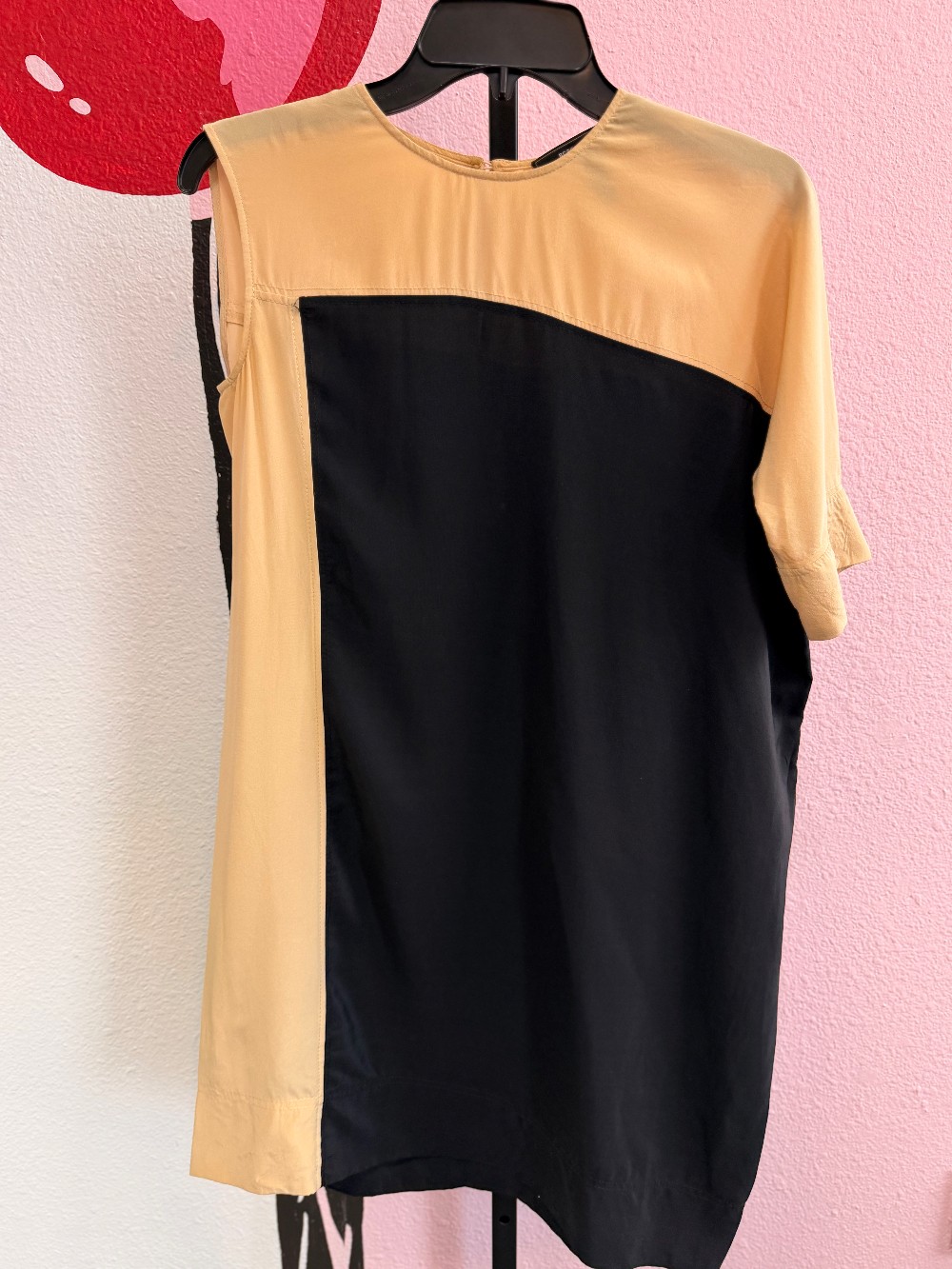 BCBG Sleeveless-3/4 Sleeve Silk Dress