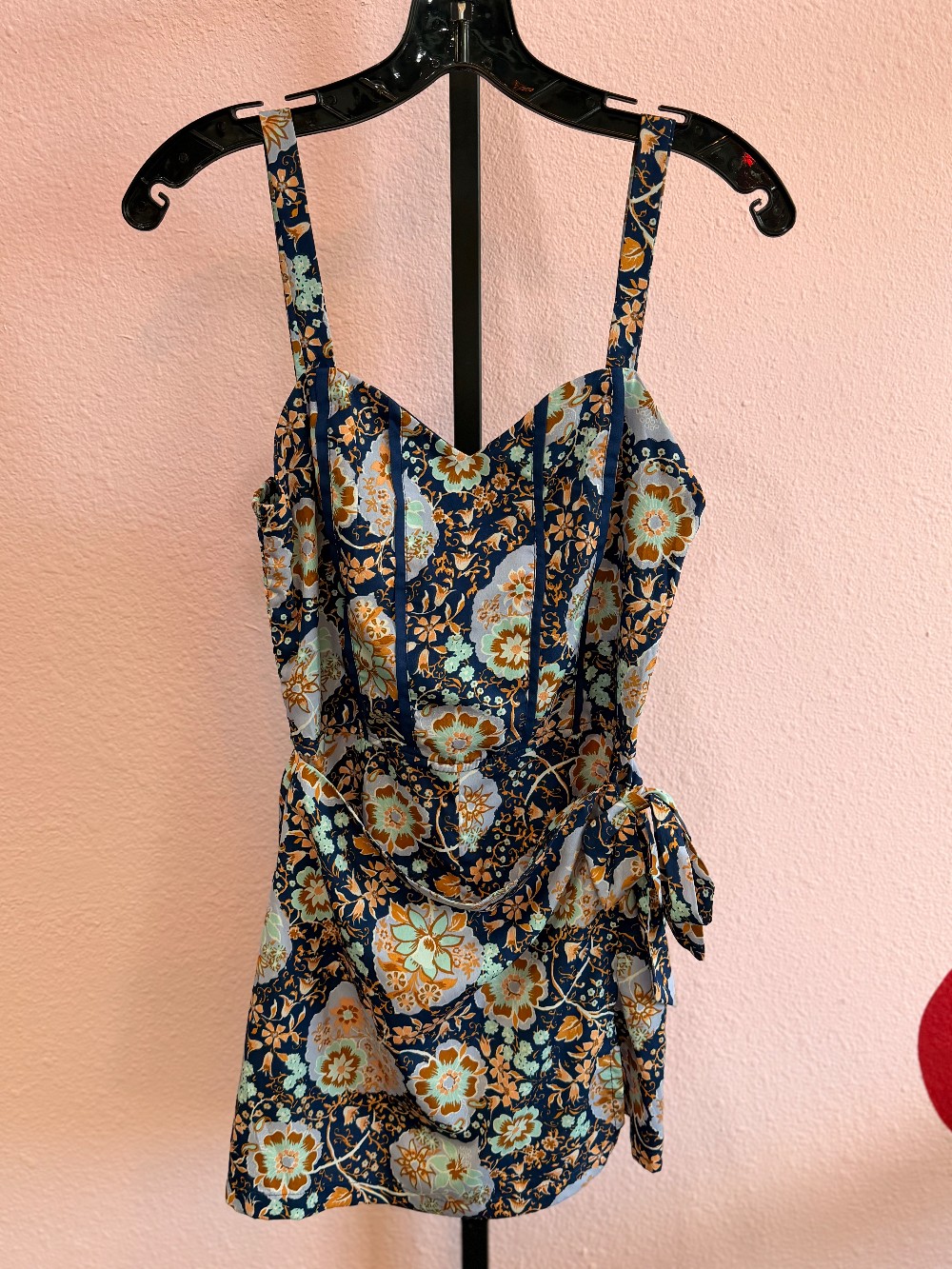 Band of the Free Floral Wrap Romper