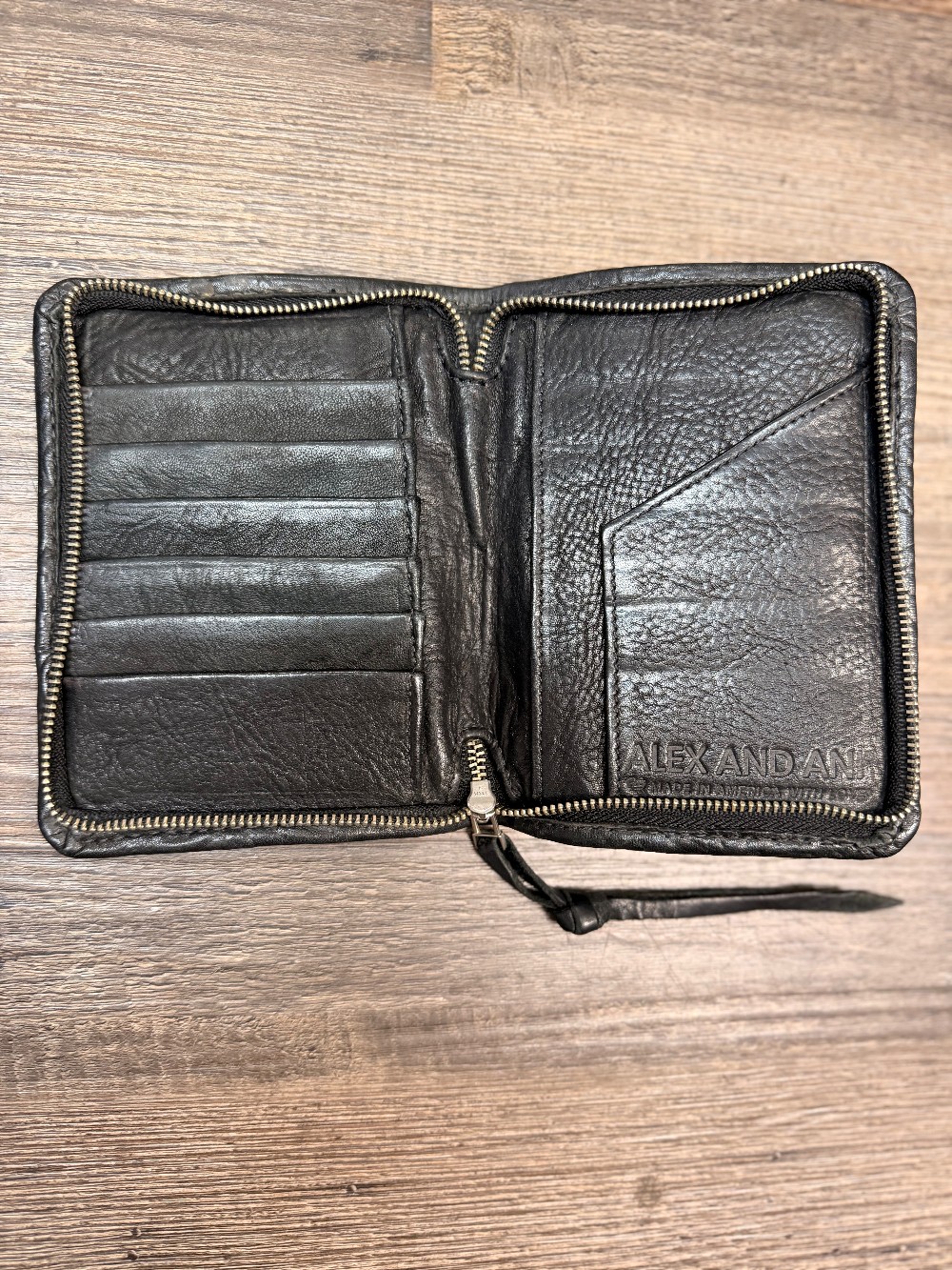 Alex and Ani Tooled Zip Around Wallet