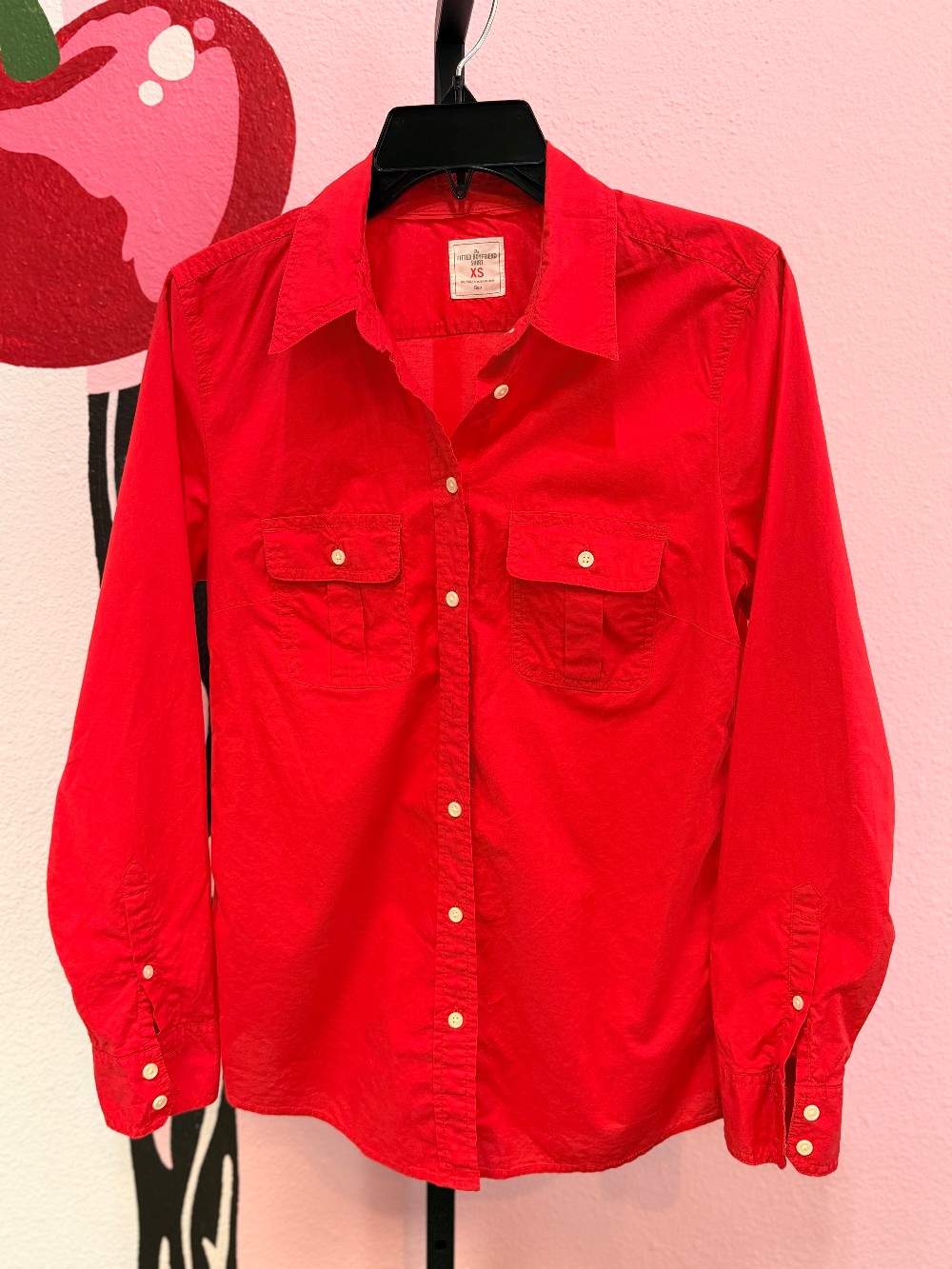 J Crew The Fitted Boyfriend Button Down Top
