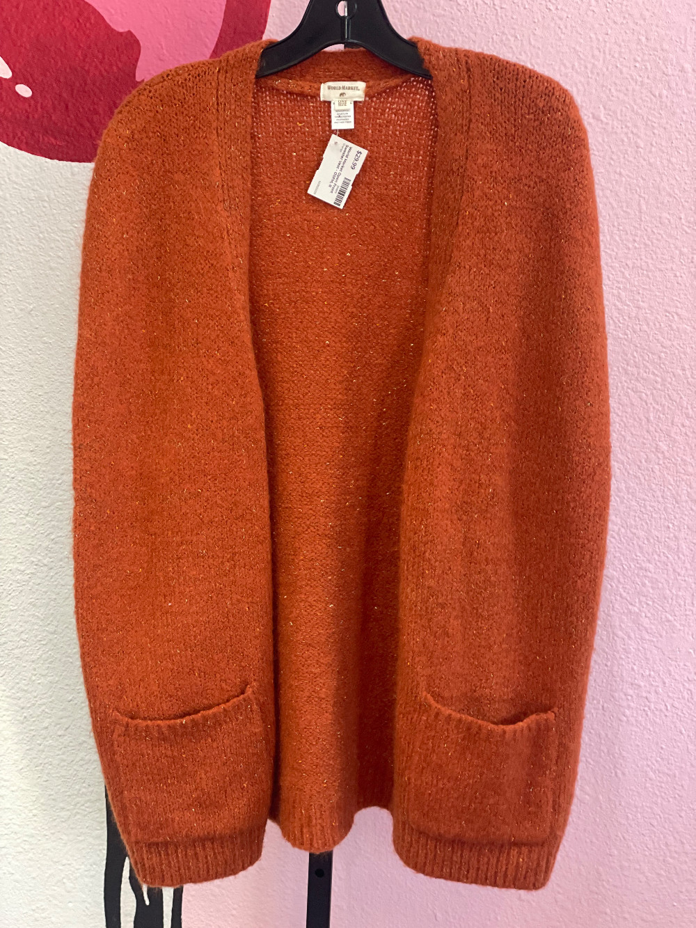 World Market Open Front Sweater Vest