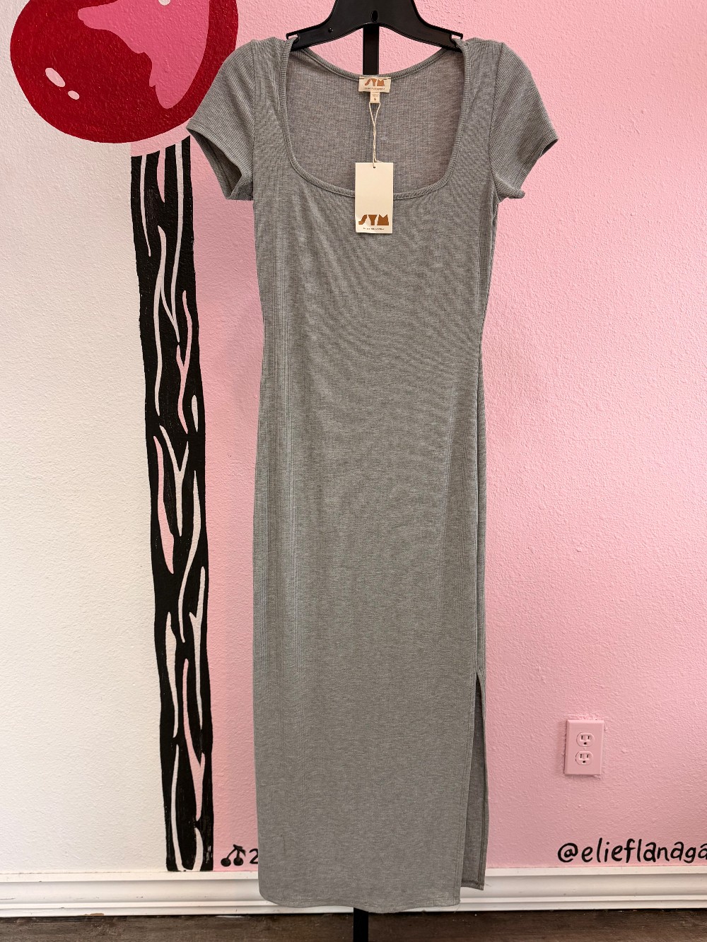 See You Monday Ribbed Dress