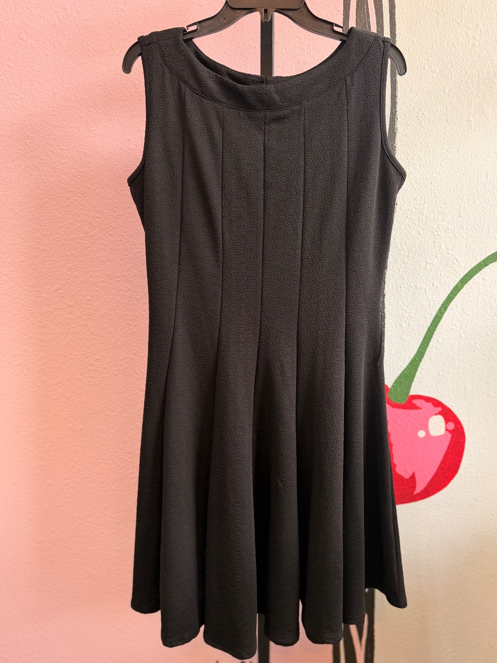 Haani Geo Textured Fit n Flare Dress