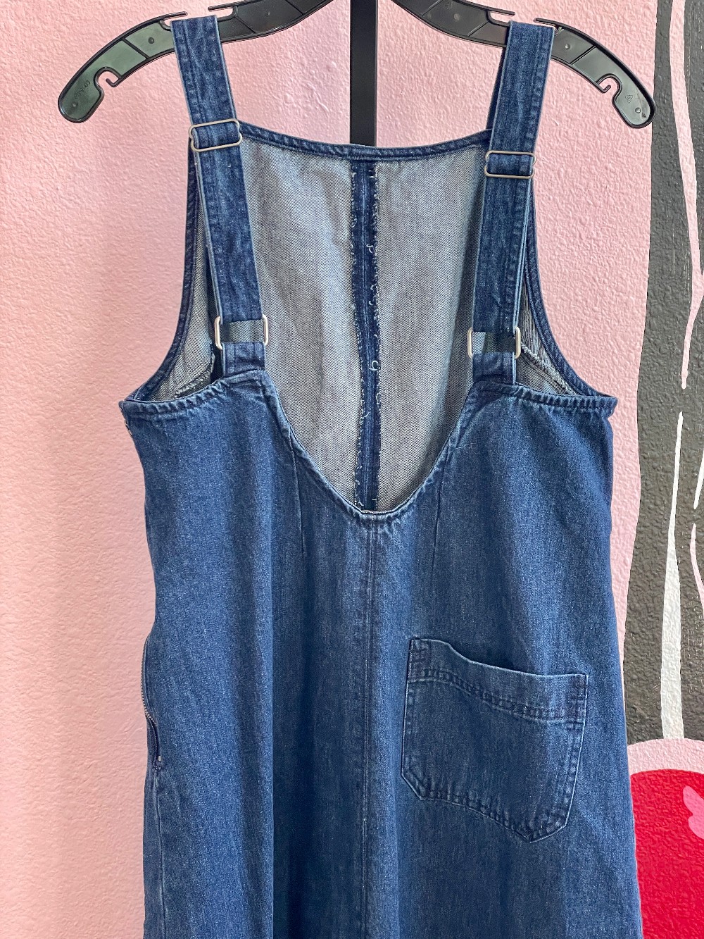 Free People Denim Apron Maxi Dress