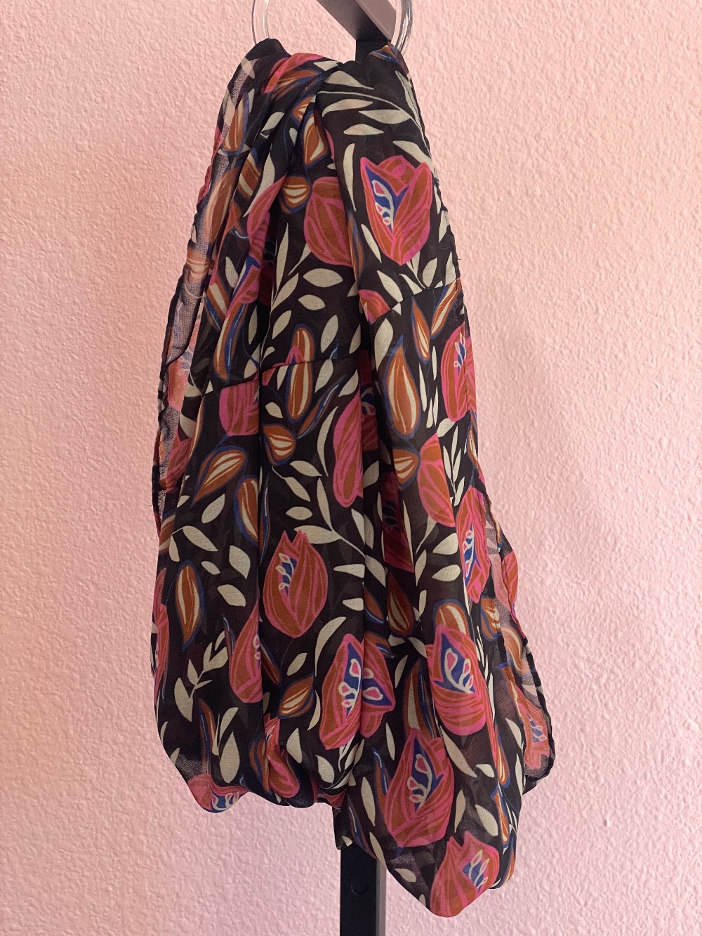DanielRainn Sheer Floral Infinity Scarf