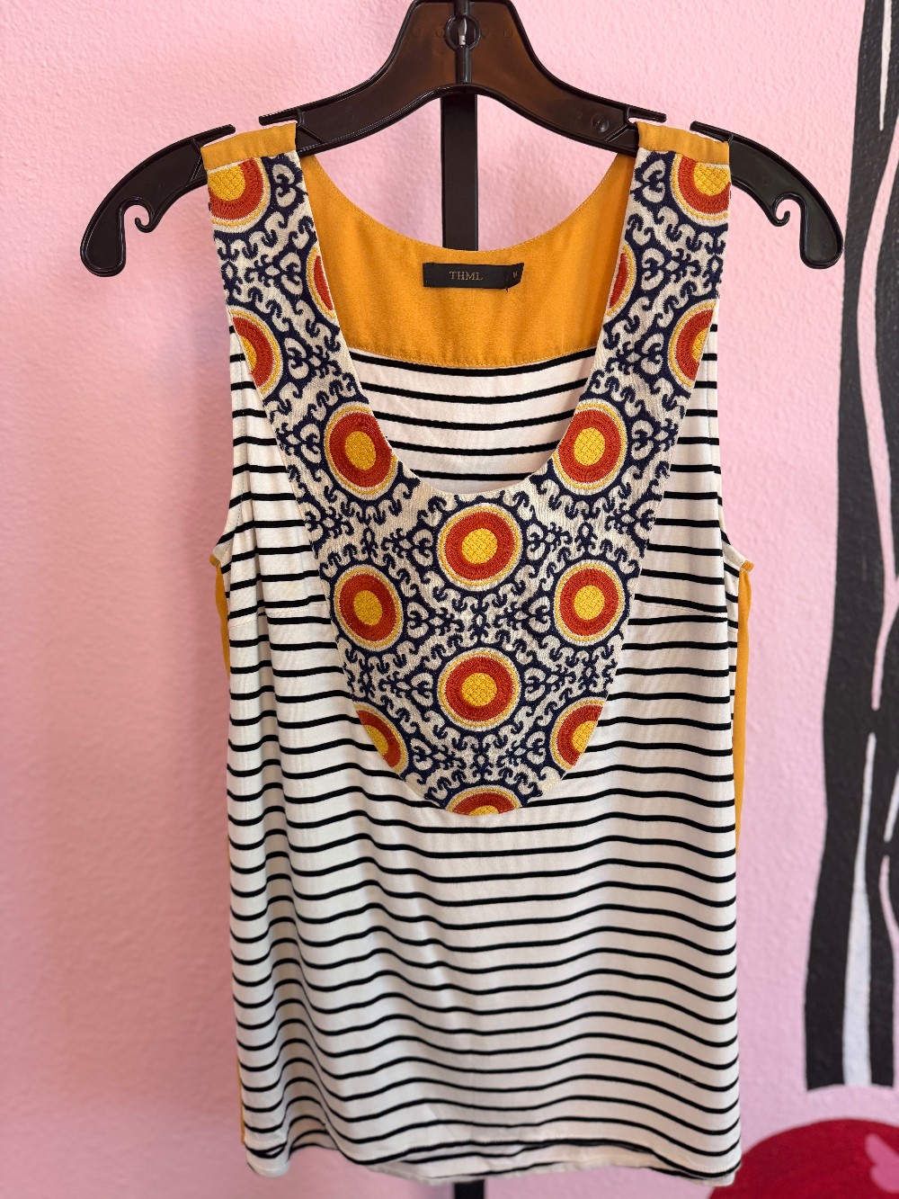 THML Stitched Sleeveless Top