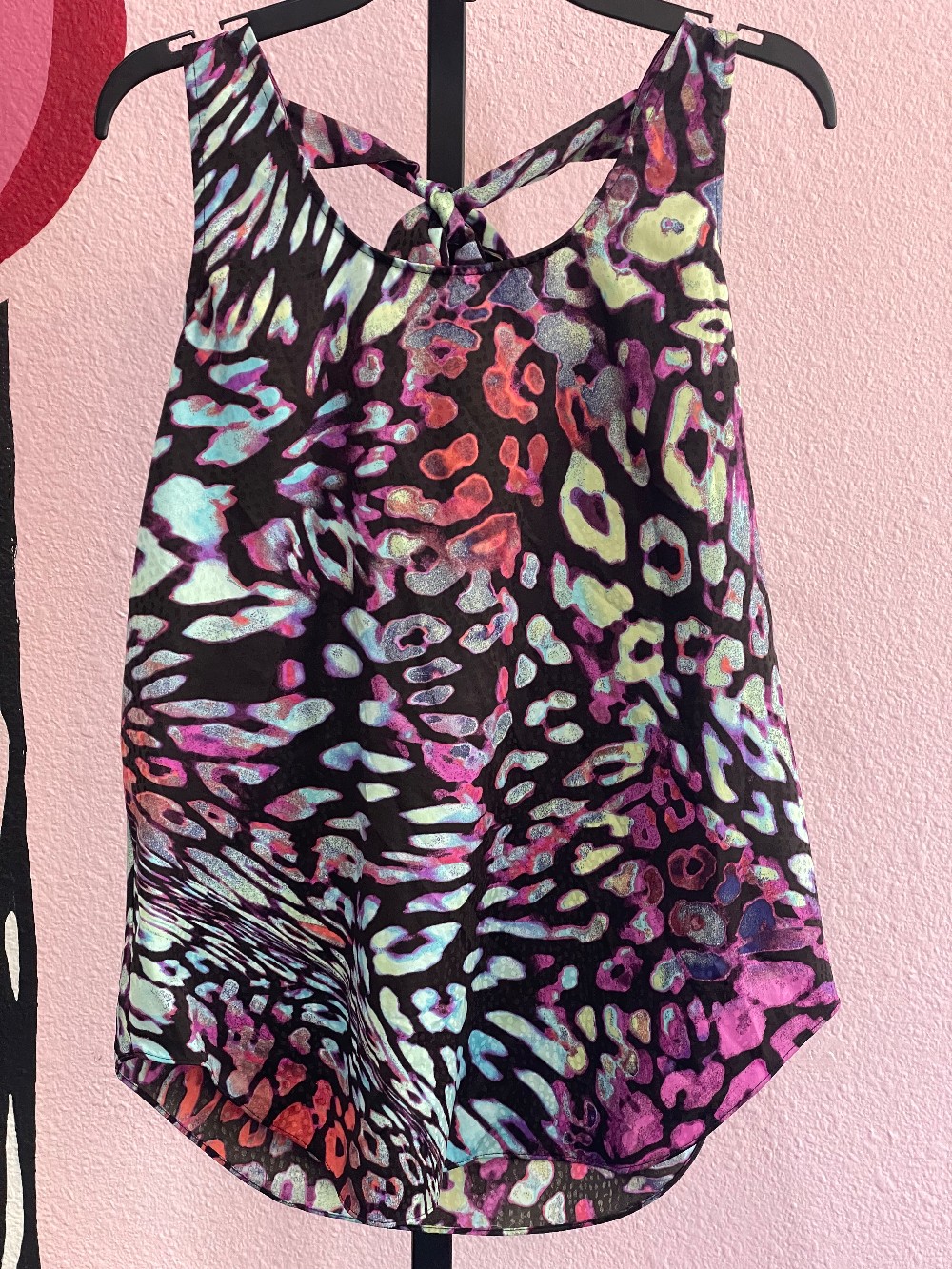 Rachel Roy Leopard Tie Back Tank