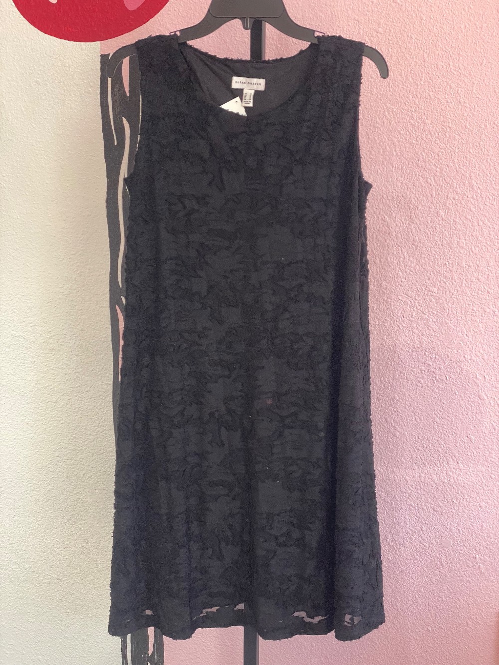 Susan Graver Textured Floral Swing Dress