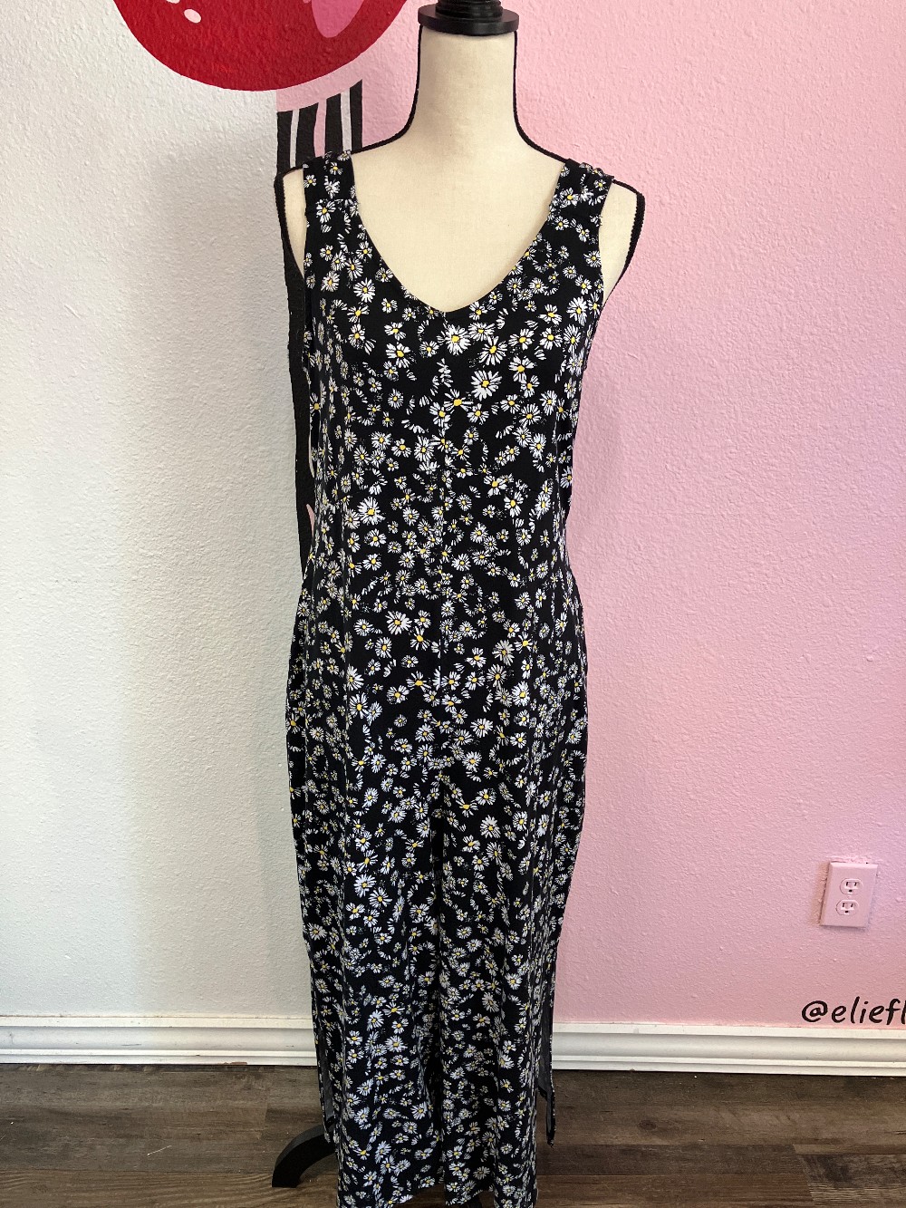 Cuddl Duds Daisy Print Jumpsuit