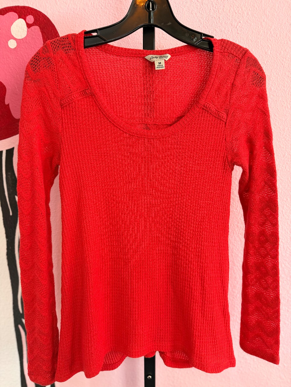 Lucky Waffle Long Sleeve Top