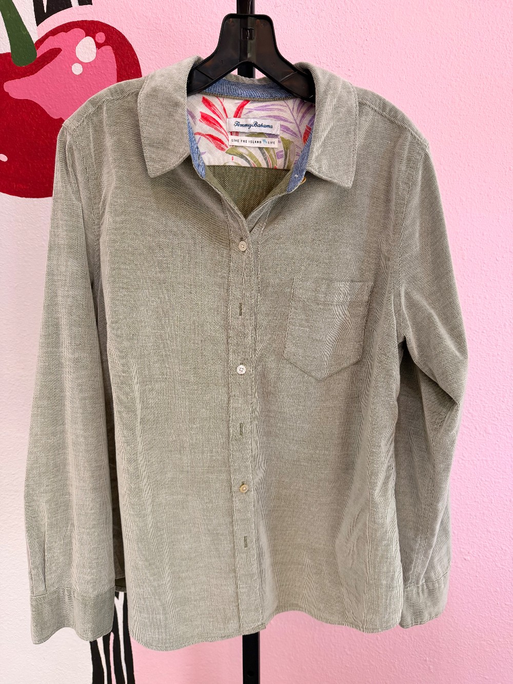 Tommy Bahama Thin Corduroy Button Down Top