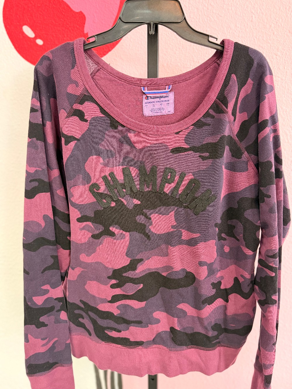 Champion Camo Logo Crewneck