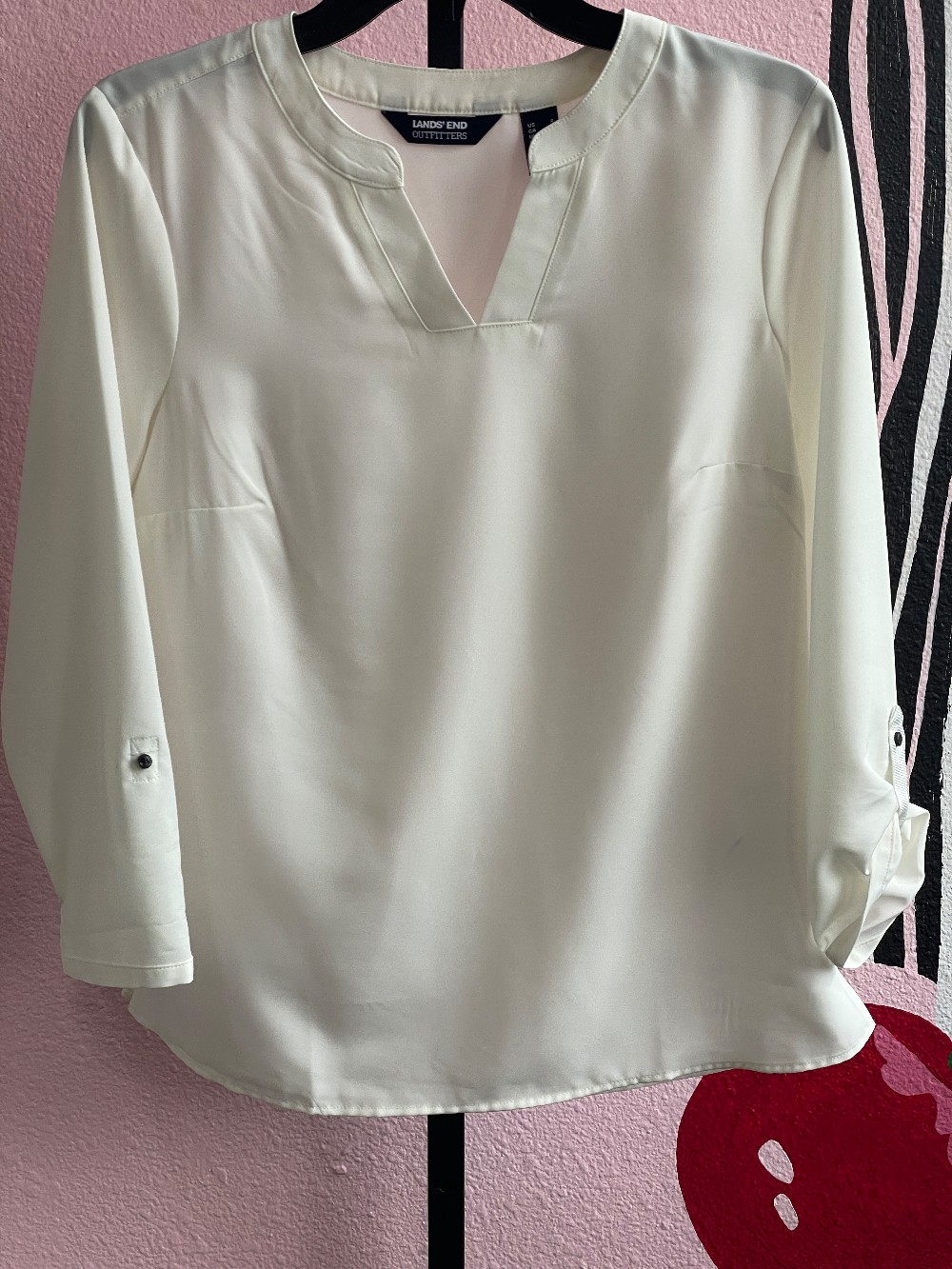 Lands' End Vneck Blouse
