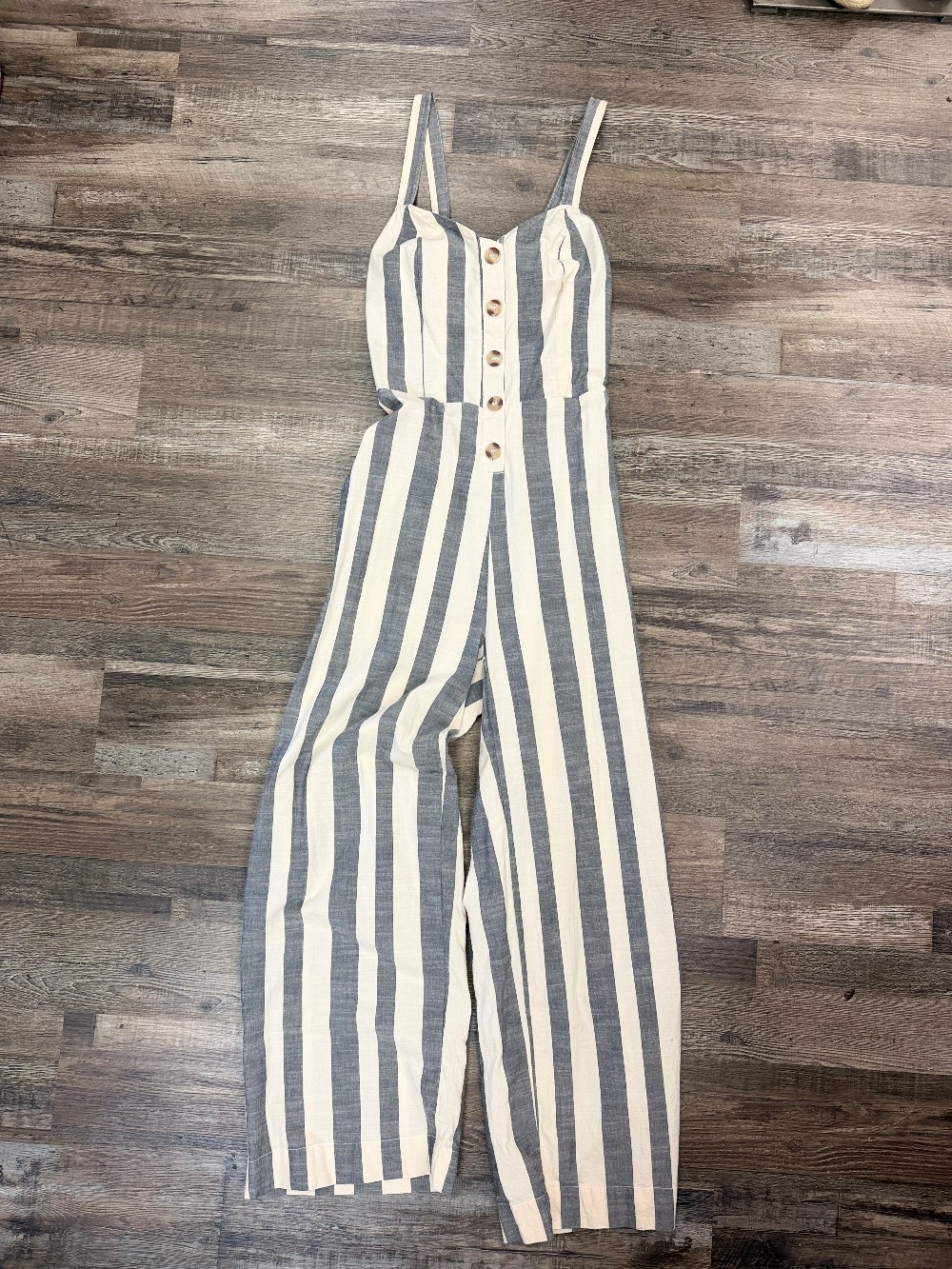Japana Cotton Stripe Jumpsuit