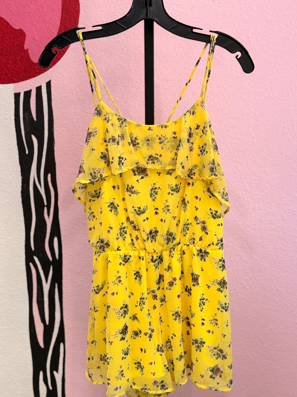 Mahina Strappy Floral Sleeveless Romper