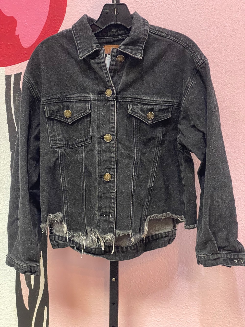 Pol Raw Hem Denim Jacket
