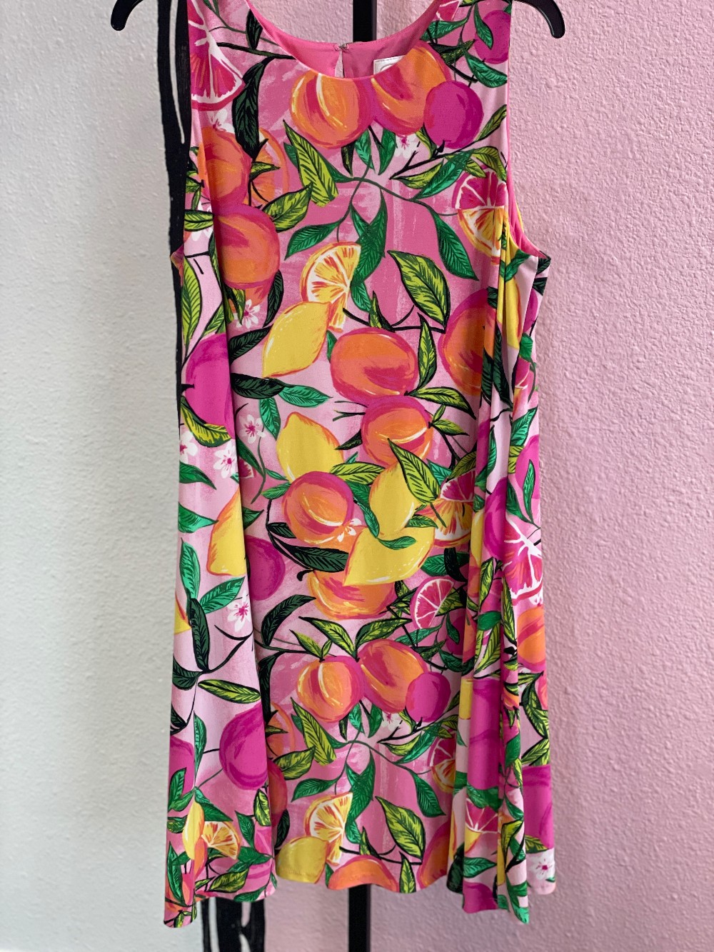 Papagallo Citrus Print Swing Dress