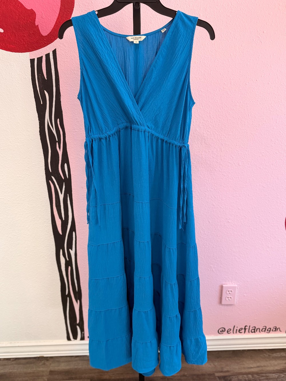 Max Studio Sleeveless Tiered Dress
