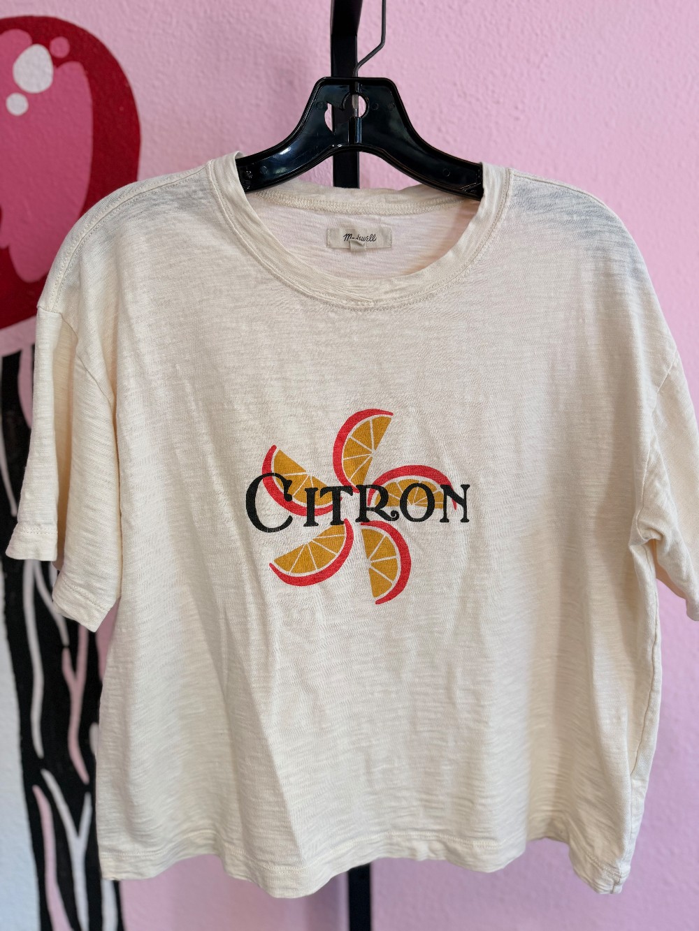 Madewell Citron Graphic Tee Top