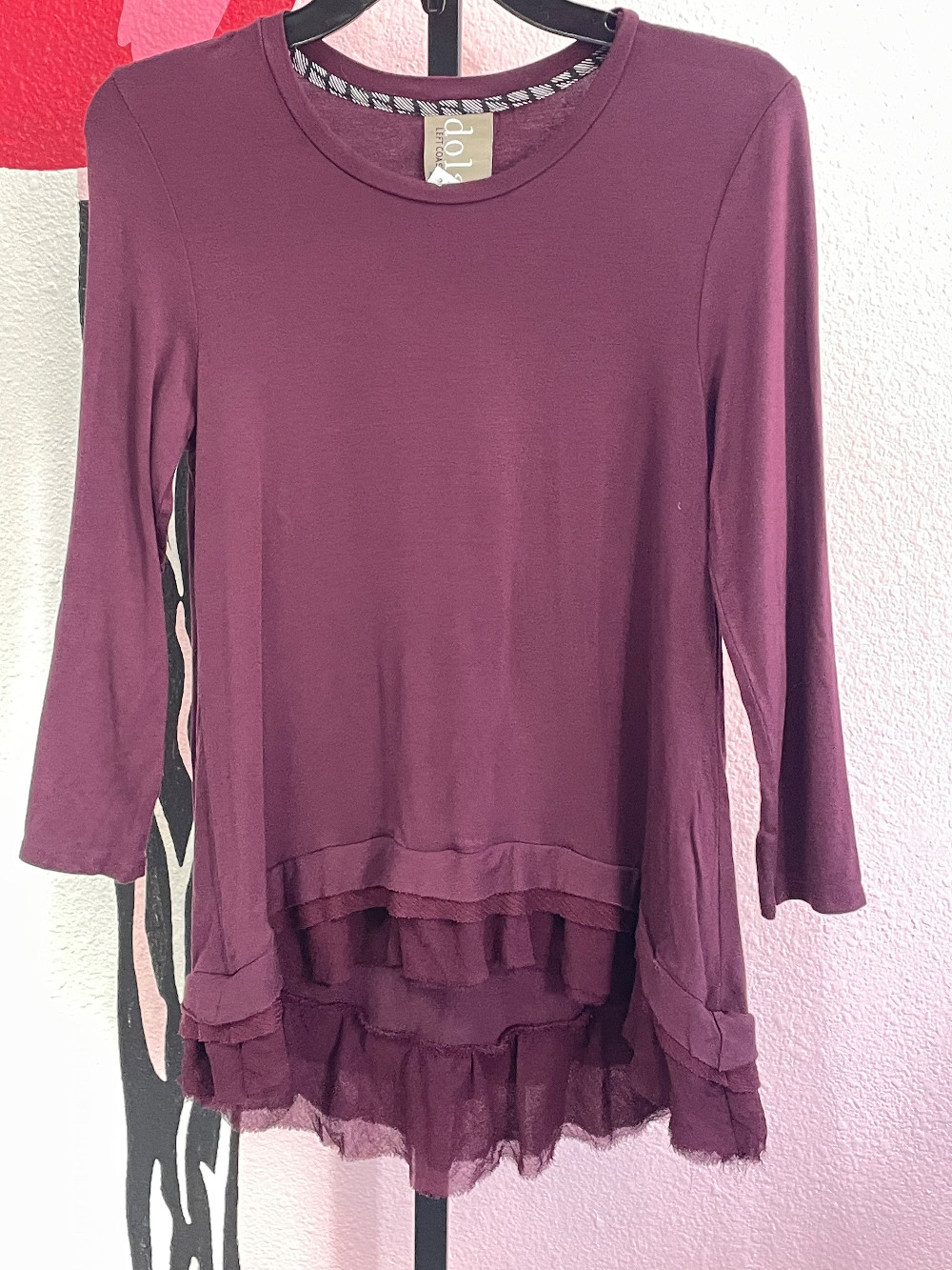 Dolan Ruffle Hem Tee
