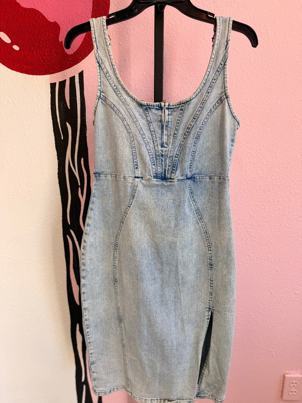 Rewash Bustier Denim Dress