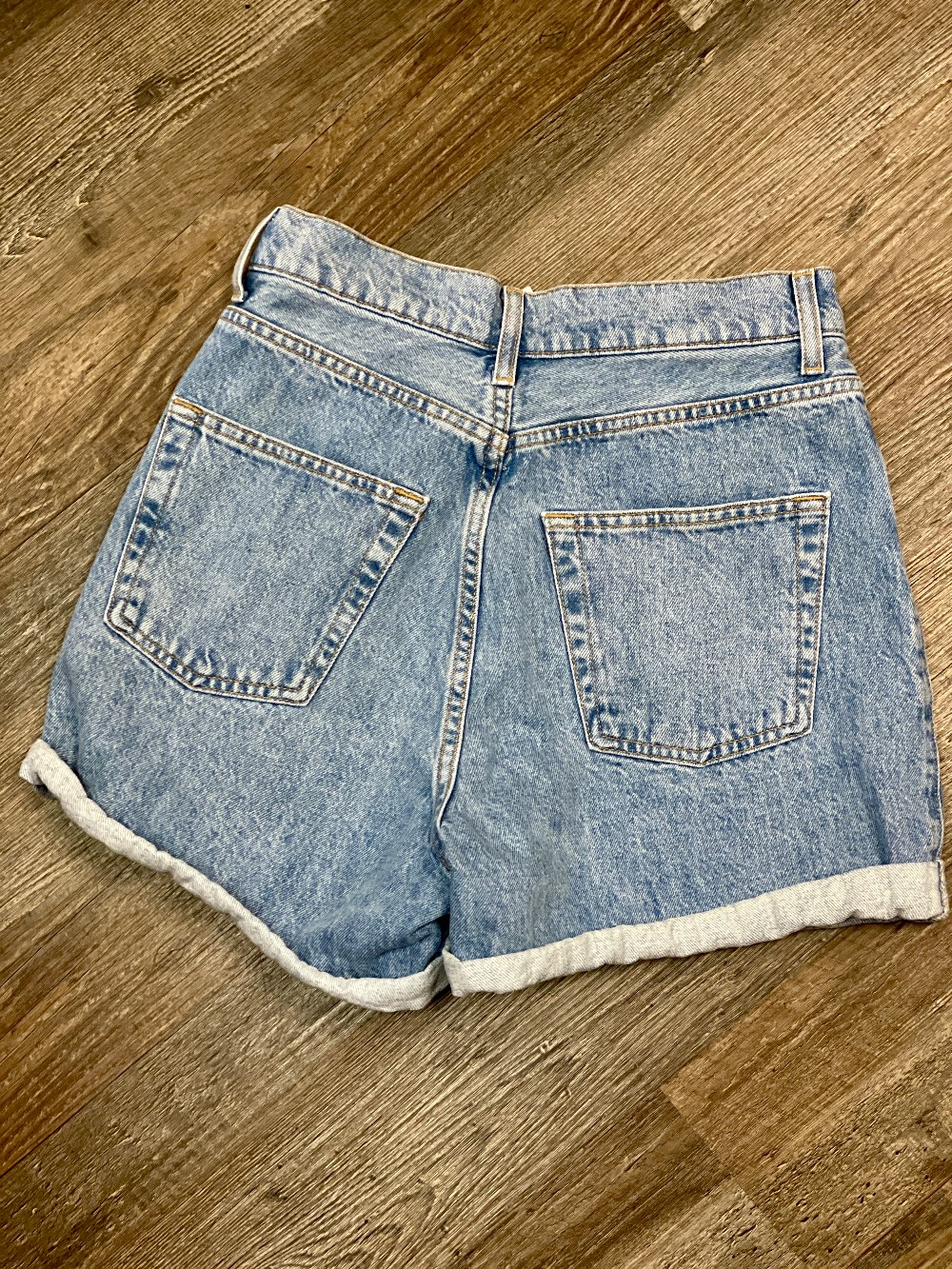 Topshop Cuffed Mom Shorts