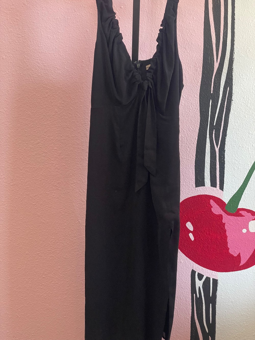 Abercrombie Satin Tie Front Maxi Dress