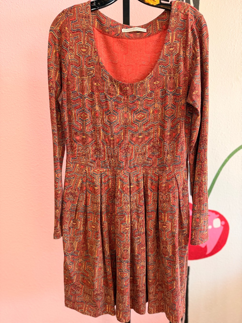 Peruvian Connection Geo Pattern Dress