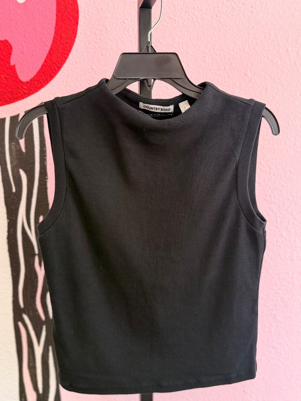 Country Road Ribbed Boat Neck Top