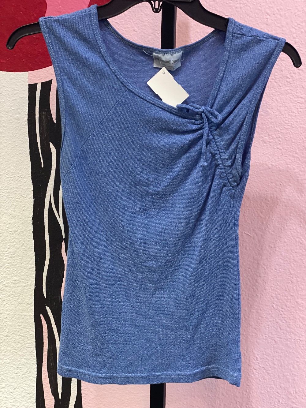 Michael Stars Ruched Neck Tee
