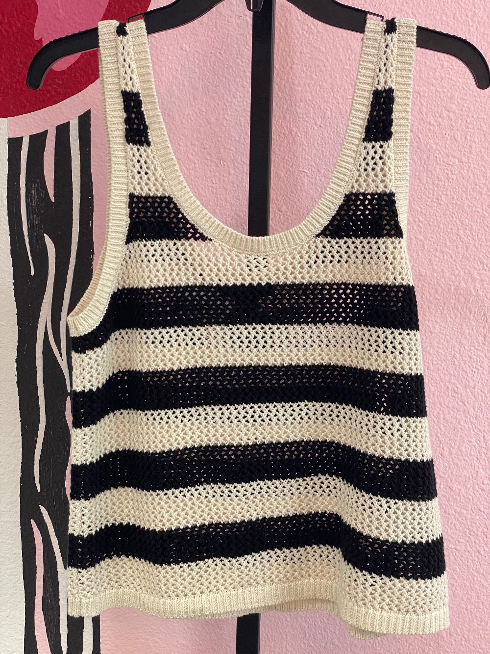 Sanctuary Striped Crocheted Tank
