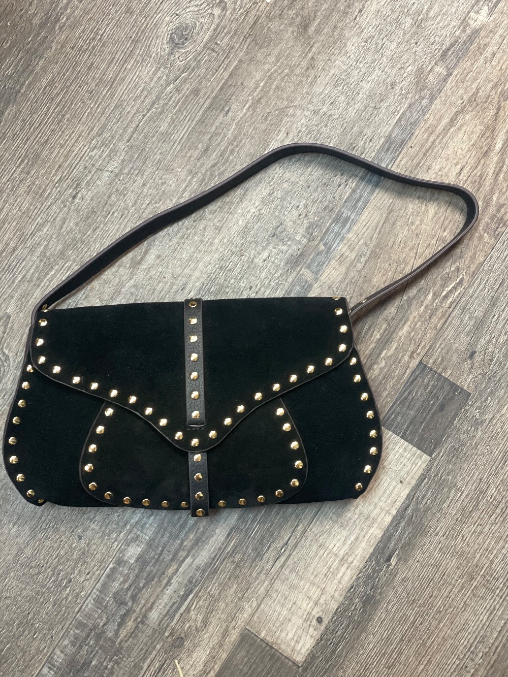 Aimee Kestenberg Studded Suede Amour Handbag