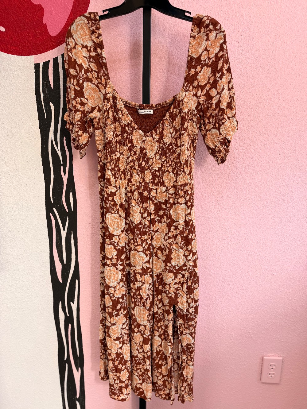 Abercrombie & Fitch Floral Smocked Dress