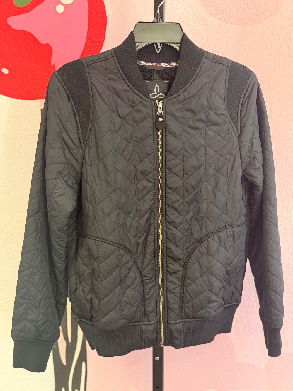 Prana Quilted Bomber Jacket