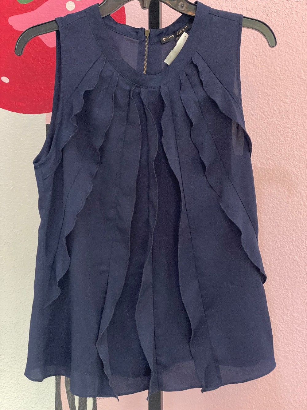 Pure Sugar Ruffle Front Blouse