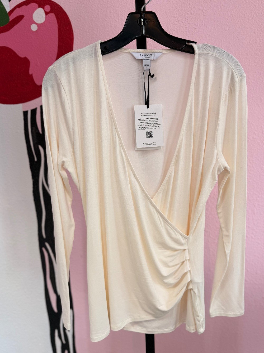 LK Bennett Faux Wrap Top