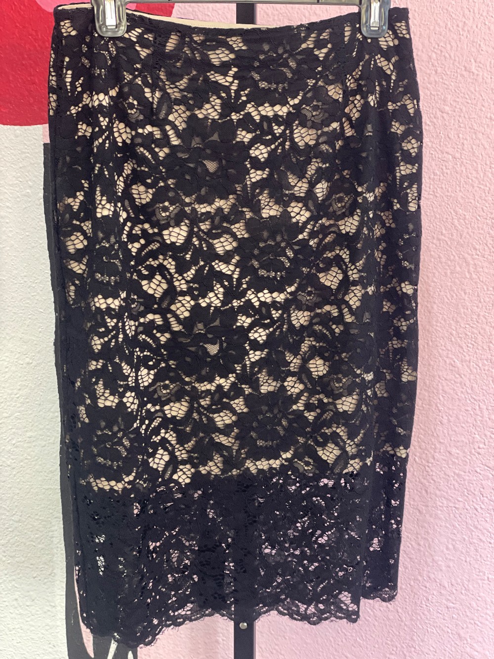 Paris Sunday Lace Pencil Skirt