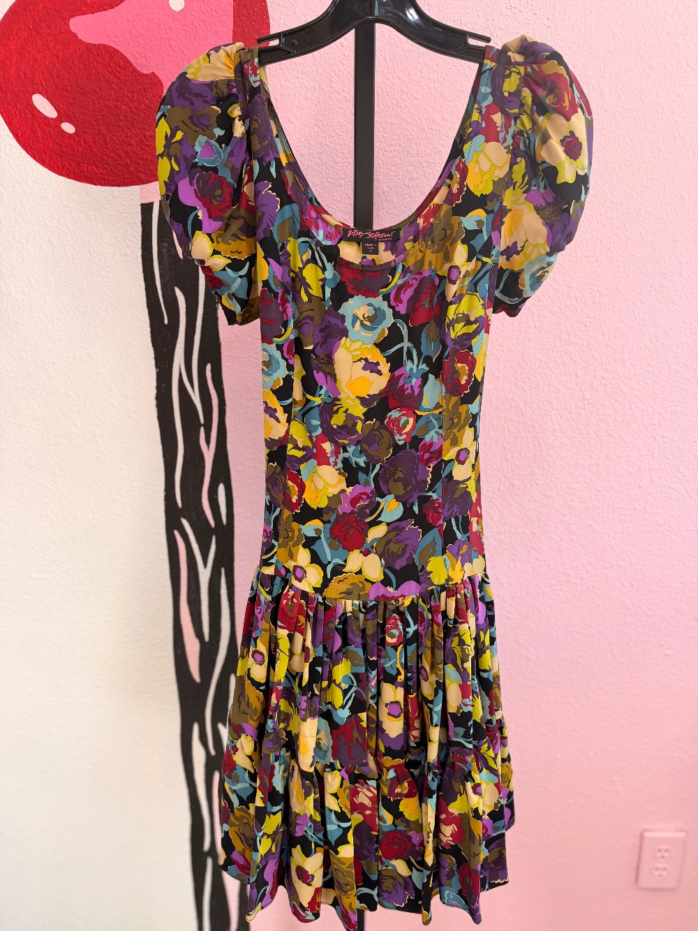 Betsey Johnson Floral Silk Dress