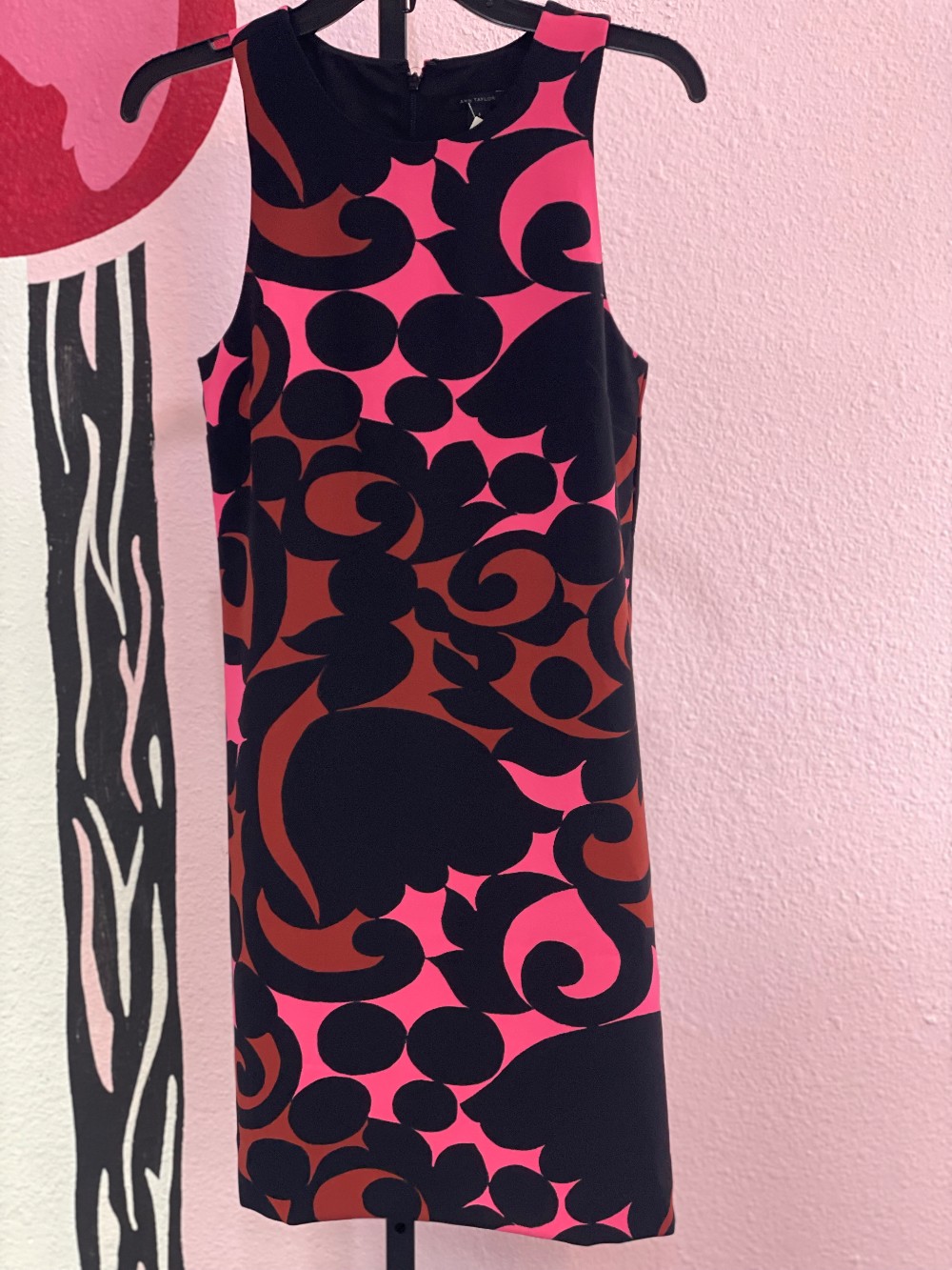 Ann Taylor Bold Geo Floral Sheath Dress