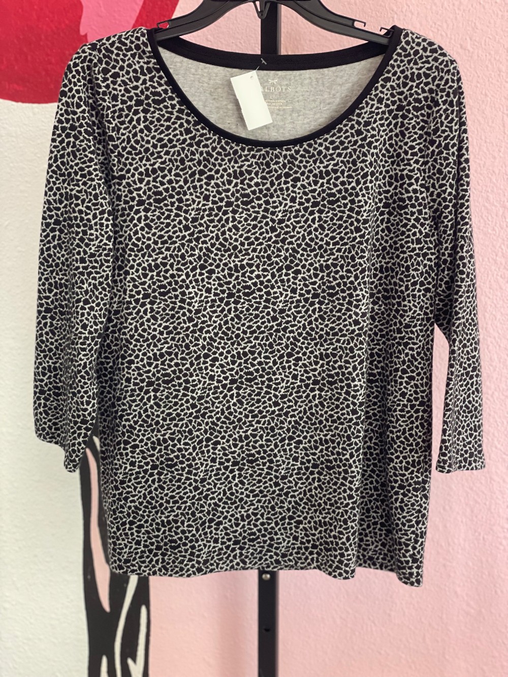 Talbots Floral Cotton Tee