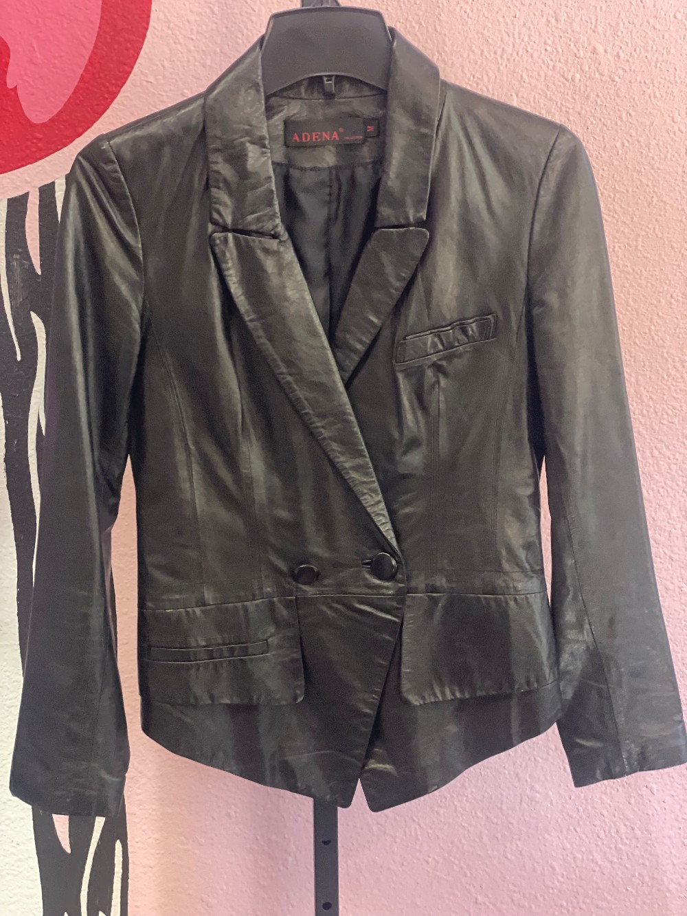 Adena Leather Blazer