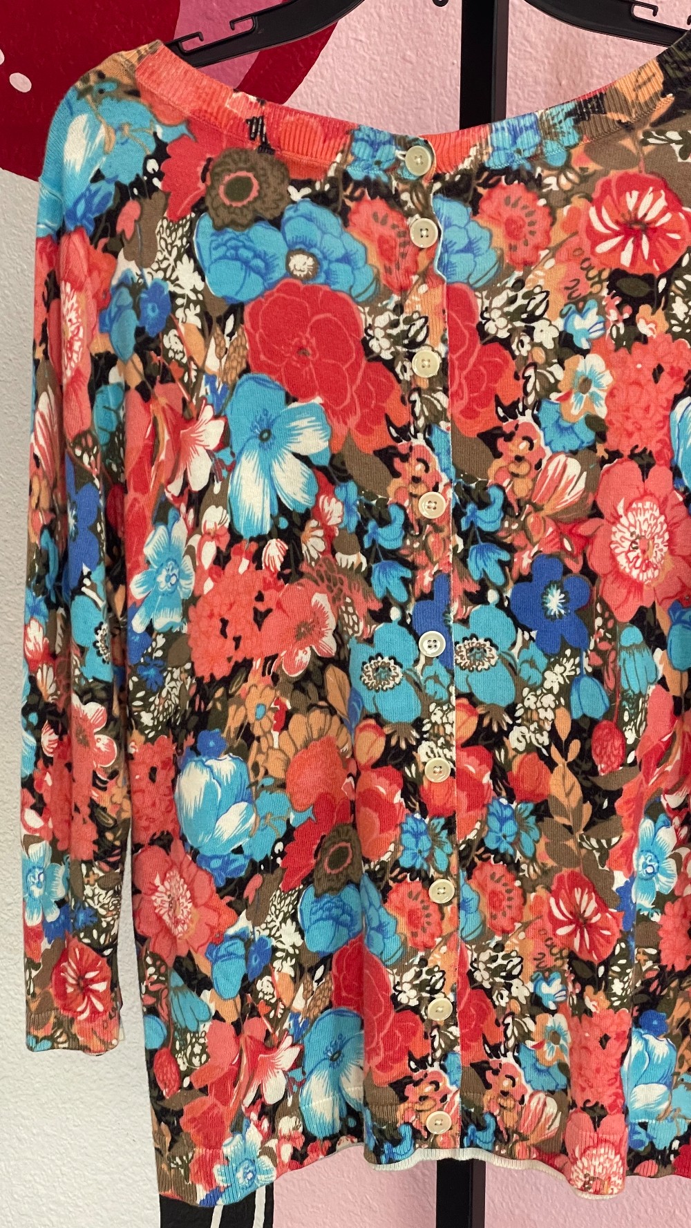 Talbots Floral Sweater