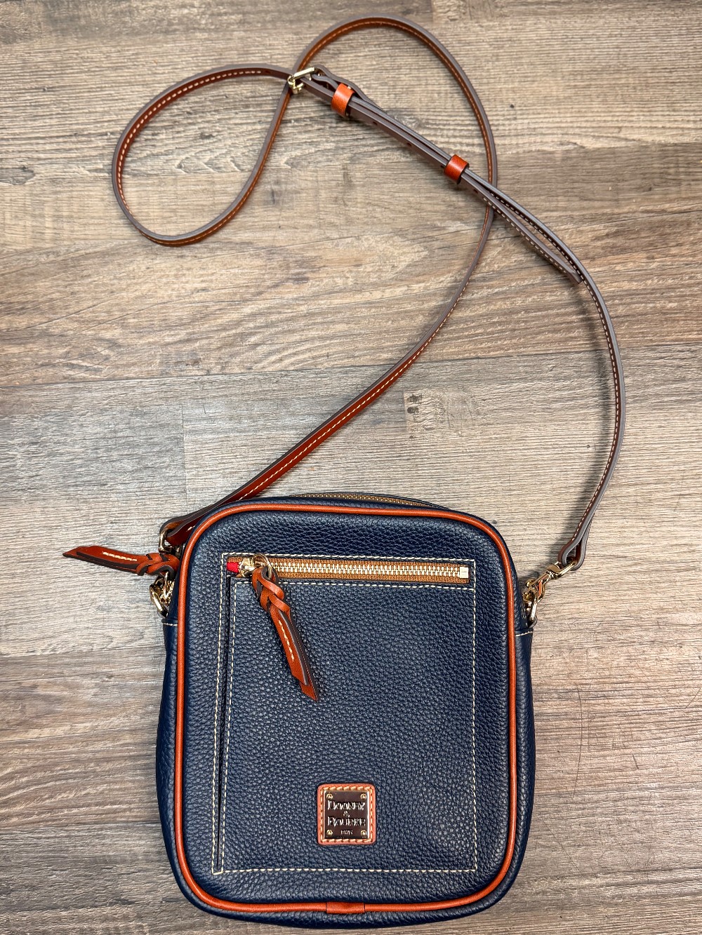 Dooney & Bourke Pebbled Leather Camera Crossbody Bag