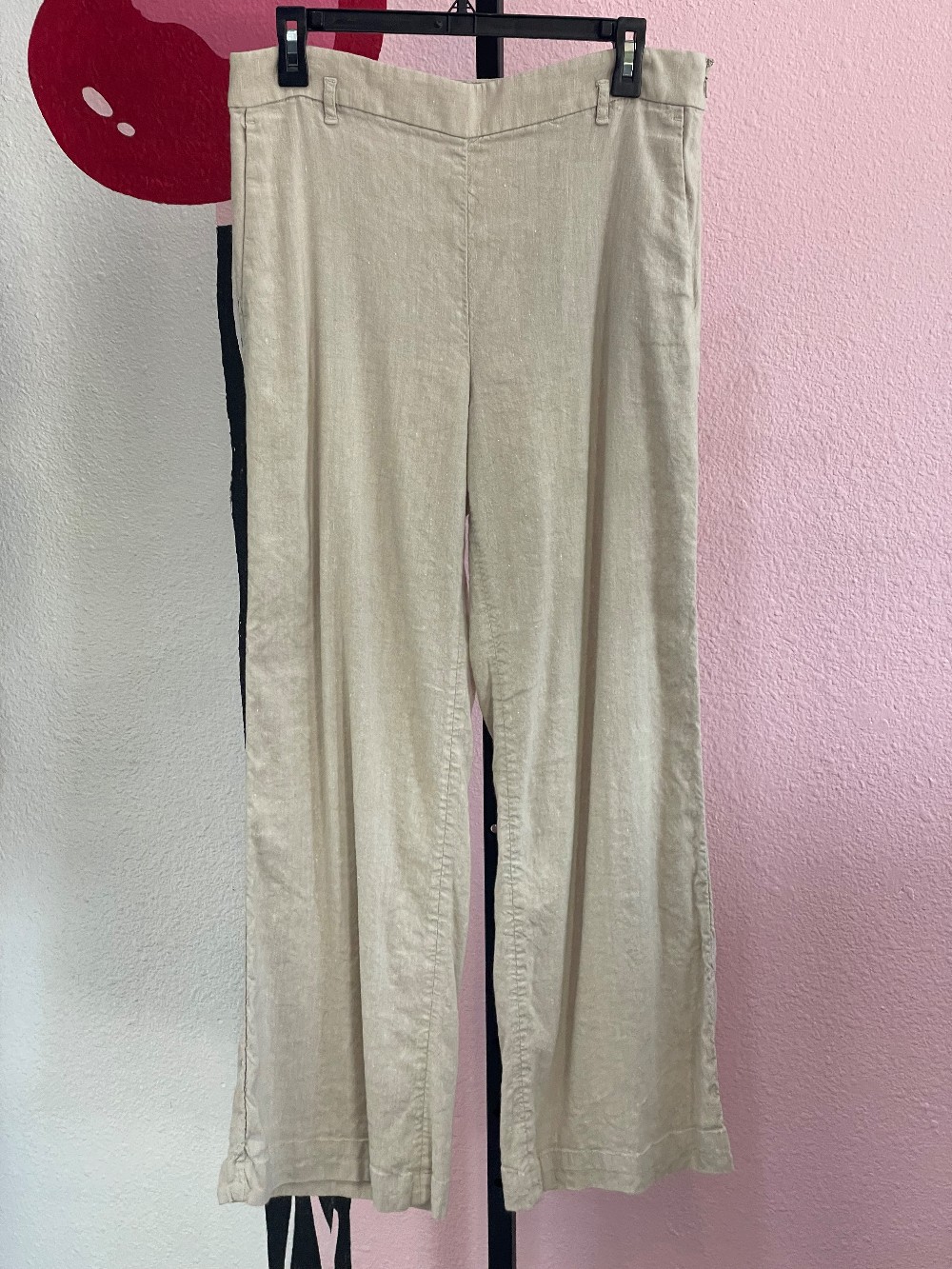 Ann Taylor Linen Blend Flat Front Pants